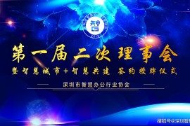 深圳市智慧办公行业协会第一届二次理事会暨中国智慧城市+智慧办公签约 授牌仪式成功举行 同期举办第三届资源交流会