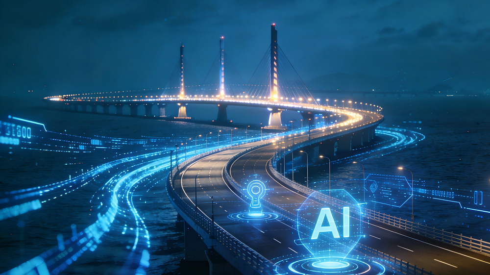 生成含港珠澳大桥与AI元素的图片.png