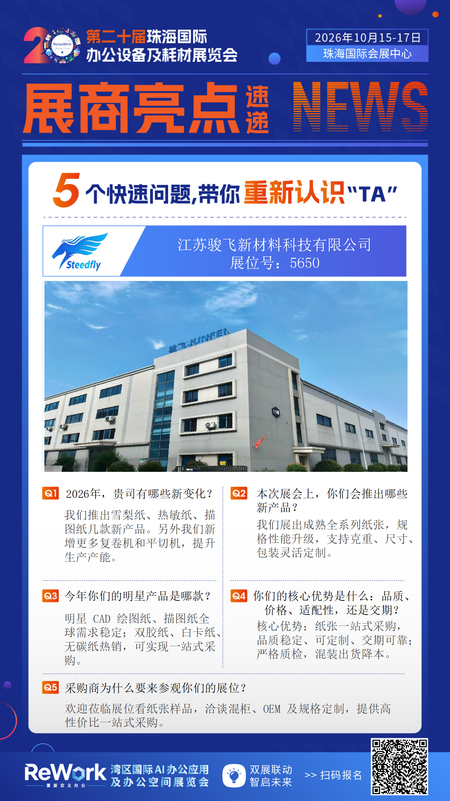 5650 江苏骏飞 中文展商亮点海报_01.png